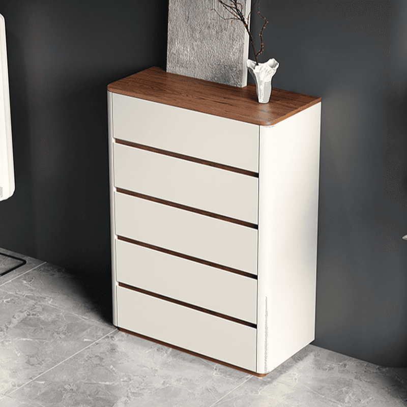 Off-White Simplistic Composite Wood Double Dresser/Bachelor Chest/Lingerie Chest with 8/6/3 Drawers in Horizontal/Vertical Orientation thumbnail 4
