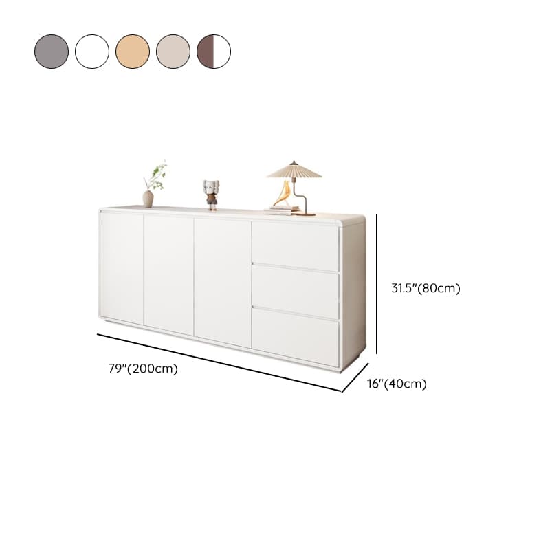 Contemporary Sideboard with 3 Drawers, Closet, Standard/Wide/Narrow Sizes, 1 Shelf, Kitchen Cupboards, and 2/3/Single Doors thumbnail 20