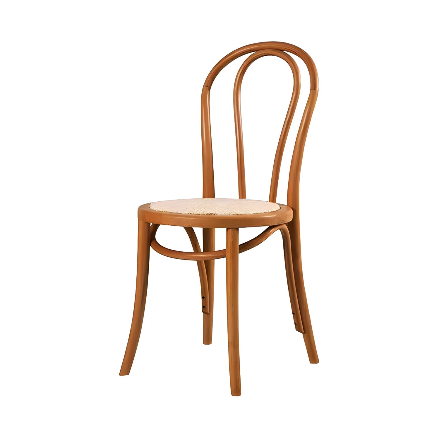 Modern Open Back Side Chair with Beech Wood Legs for Kitchen & Dining - Non-Upholstered thumbnail 5
