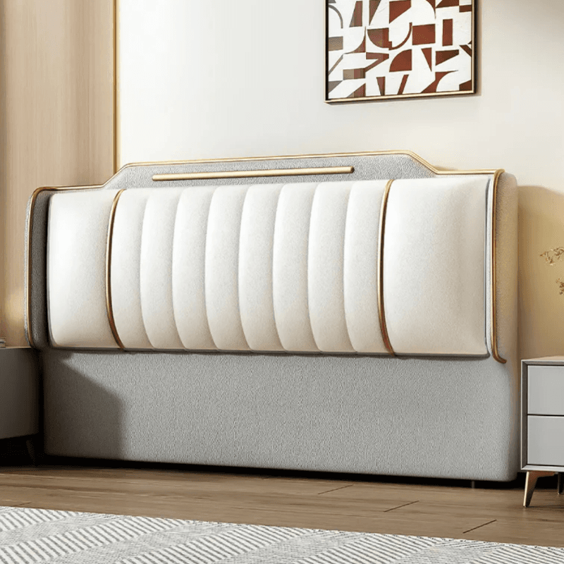 Simplistic Style Panel Headboard in Natural Wood with No Distressing, Rectangular Shape for Queen/Full/Twin XL Bed, Featuring Sponge Upholstery and Standard Height thumbnail 12