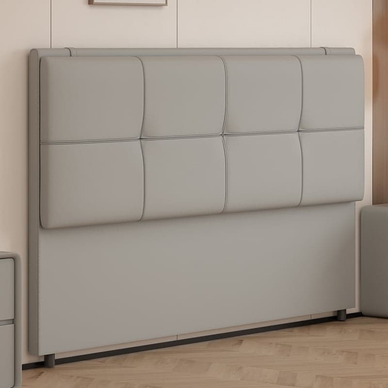Art Deco Style Panel Headboard in Pine Wood with No Distressing, Rectangle Shape for Twin/King/Queen Bed, Featuring Sponge Upholstery and Standard Height thumbnail 6