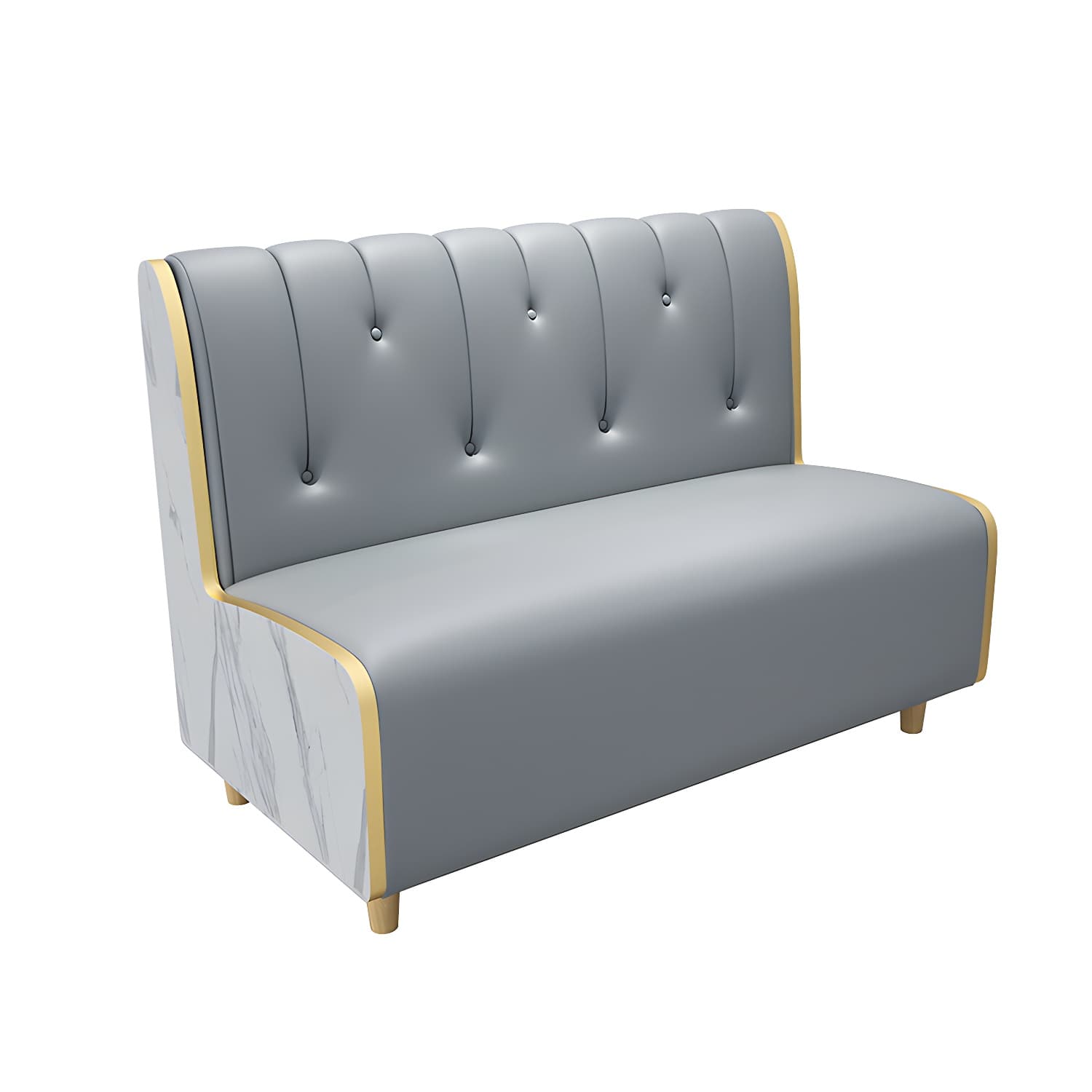 47.27"D x 25.59"W x 33.46"H Contemporary Glam 2-seat Sofa for Restaurant thumbnail 7