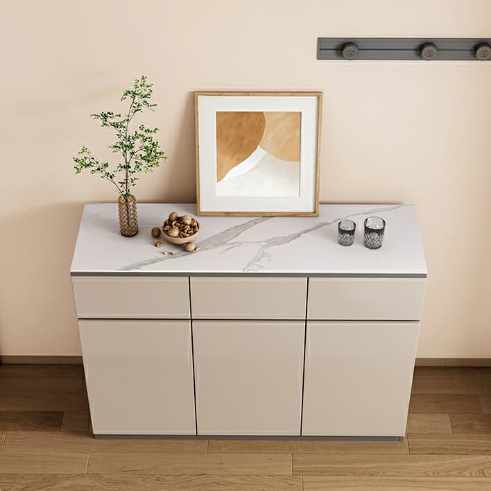 50'' Modern Wood Sideboard/Credenza with Drawers, Cabinets, and Non-adjustable Shelves thumbnail 6