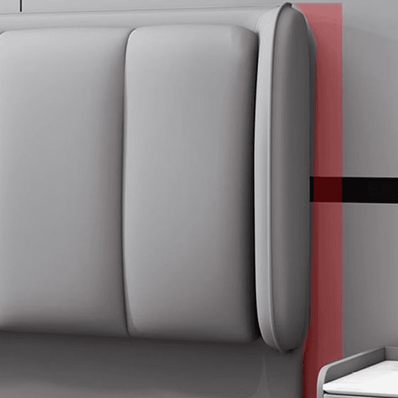 Simplistic Style Wingback Headboard in Lumber with No Distressing, Rectangular Shape for King/Queen/Full Bed, Featuring Sponge Upholstery Fill and Standard Height thumbnail 14