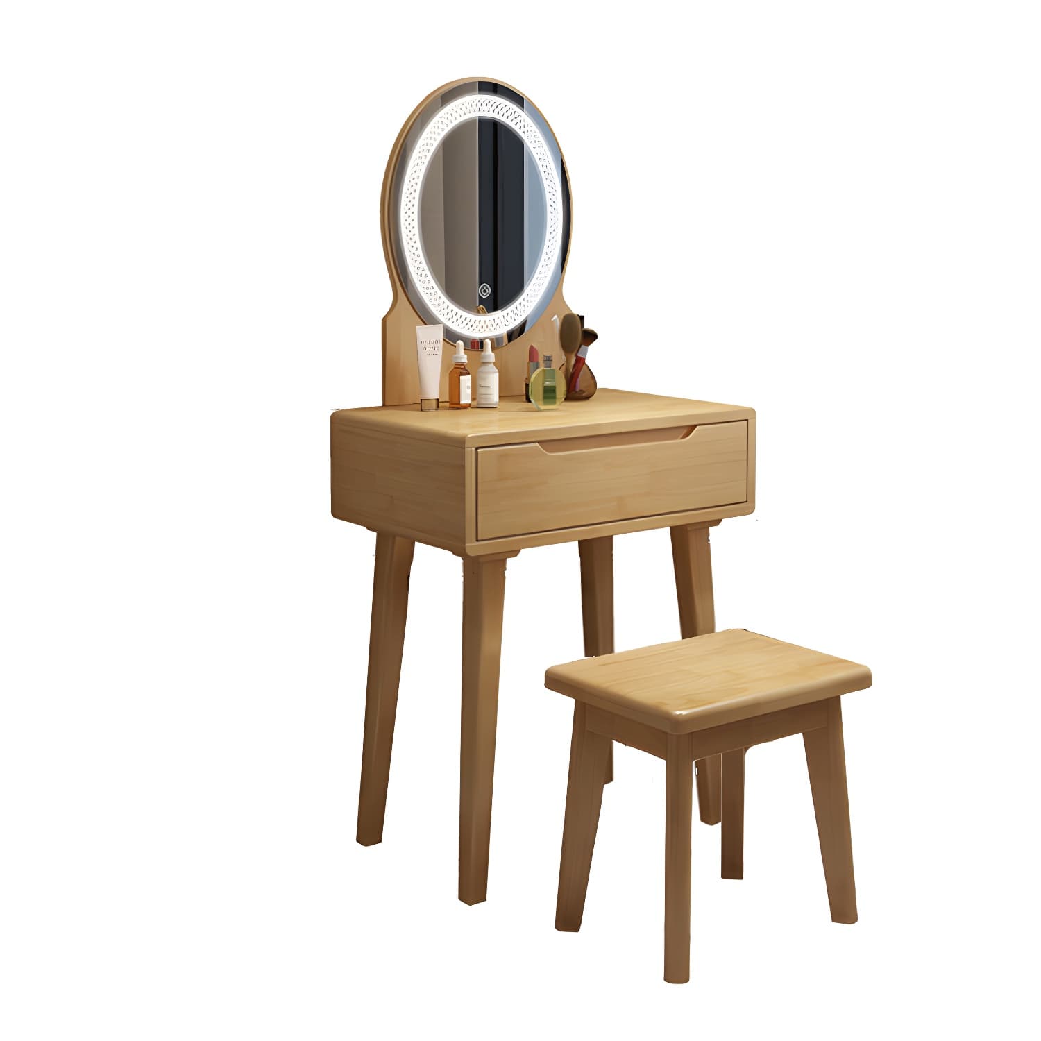 Traditions Make-up Vanity Solid Wood Bedroom With Drawer Dressing Table thumbnail 19