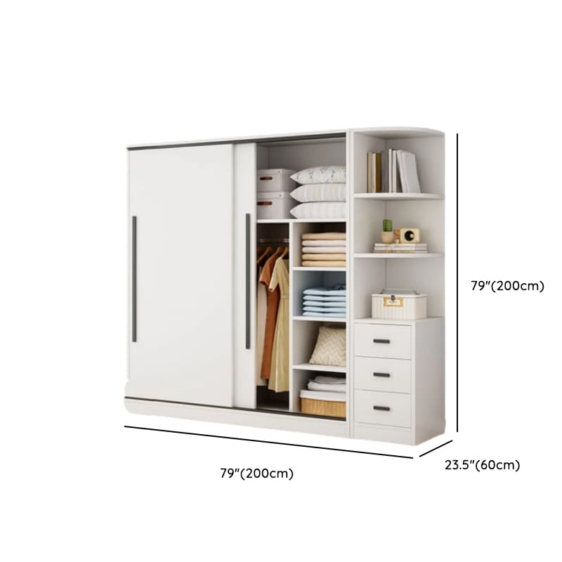 Chalk Modish Wood Dressing Station Soft Close Drawer Soft Close Door Interior Shelves thumbnail 22