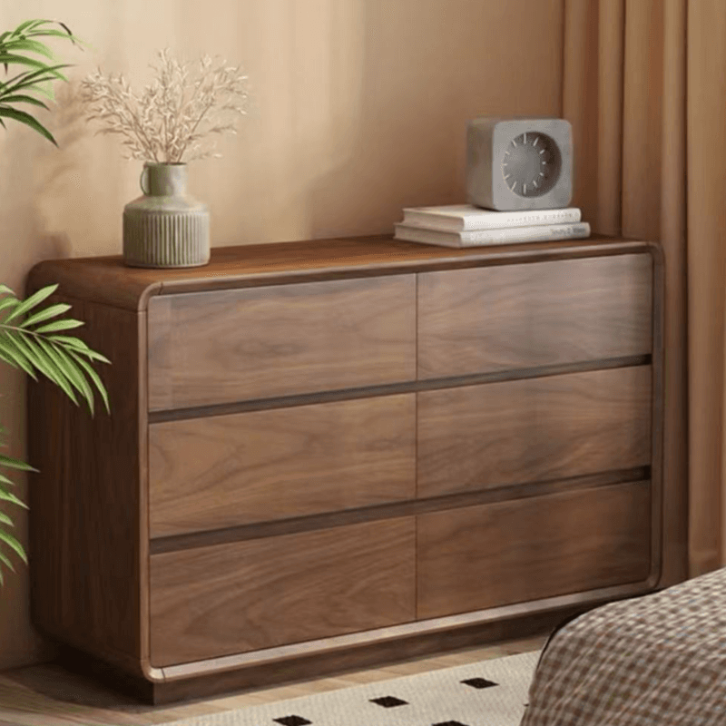 Cocoa Casual Rubberwood Double Dresser/Lingerie Chest with 6/9/5 Drawers Horizontal/Vertical thumbnail 5