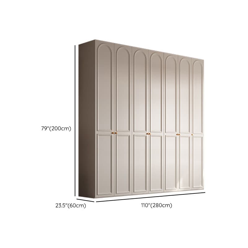 Chalk Modern Wooden Standalone Almirah with Soft Close Drawer, Soft Close Door, and Interior Shelves thumbnail 21