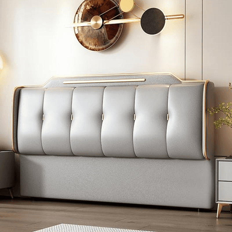 Art Deco Style Panel Headboard in Pine Wood with No Distressing, Rectangle Shape for Queen/Full/Twin XL Bed, Featuring Sponge Upholstery and Standard Height thumbnail 3