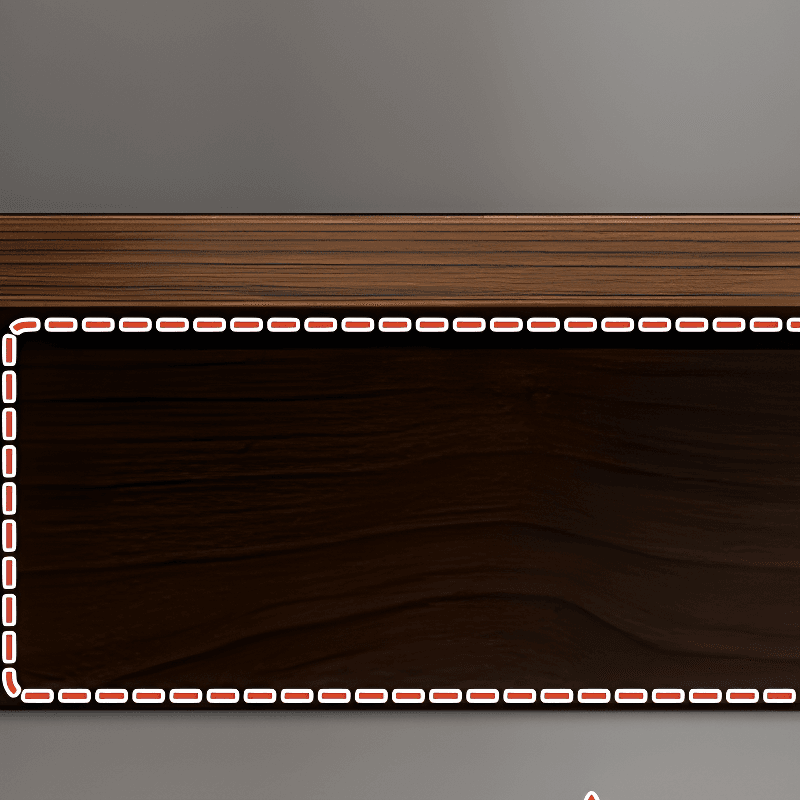 Trendy Narrow Kitchen Cabinet Base with Multiple Drawers and Doors, 2/3 Interior Shelves, Compartment Storage, and Lumber Countertop thumbnail 17