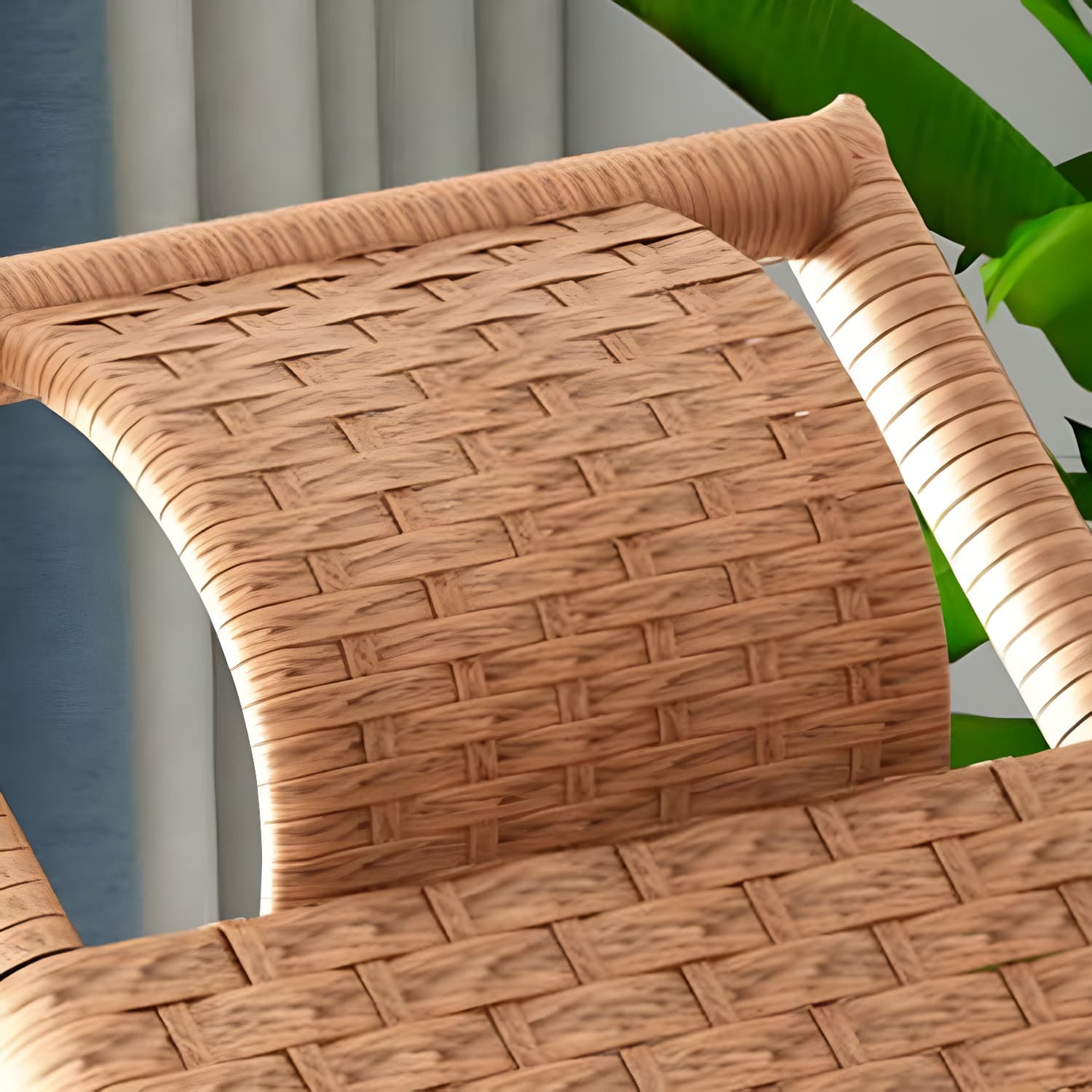 Modern Rattan Rocking Chair Woven Rope Rocker Chair for Drawing Room thumbnail 13