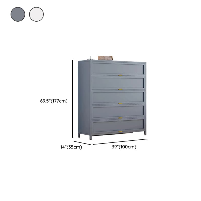 Casual Iron Desk Combo Dresser with Multiple Cabinets and Interior Shelves Options thumbnail 19