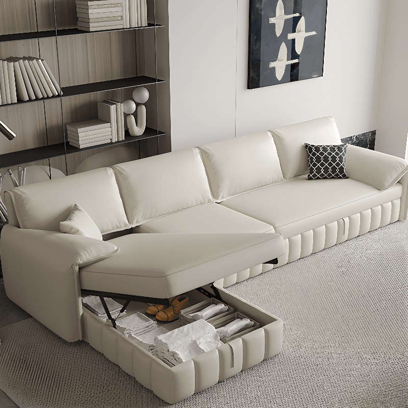 L-Shape/Straight Left Hand Facing/Horizontal Sofa Recliner/Convertible Sofa with Under-seat-storage thumbnail 5