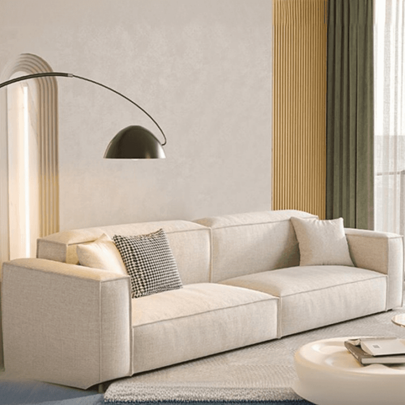 Straight/L-Shape Cotton Upholstered Sofa Couch/Corner Sectional with Horizontal/Left Orientation thumbnail 1