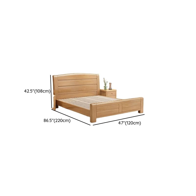 Natural Finish Solid Color Lumber Storage Bed/Pallet Bed Frame with 2 Storage Boxes, Bedroom thumbnail 7