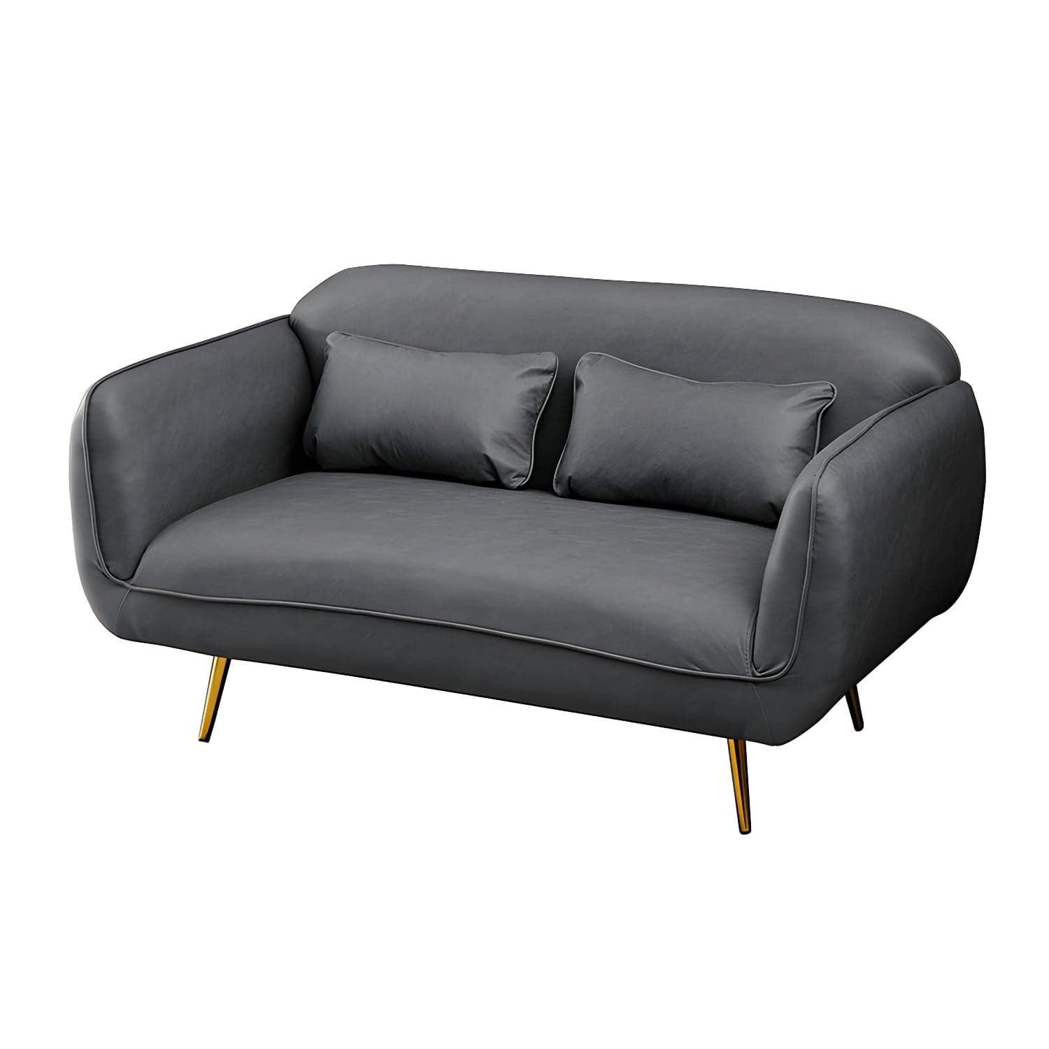 Glam Tight Back Loveseat with Flared Arm and Extra Pillows for Home and Apartment thumbnail 13