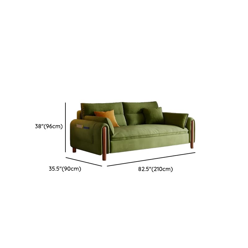 Straight/L-Shape Olive Green Sofa/Corner Sectional with Horizontal/Left Orientation thumbnail 15