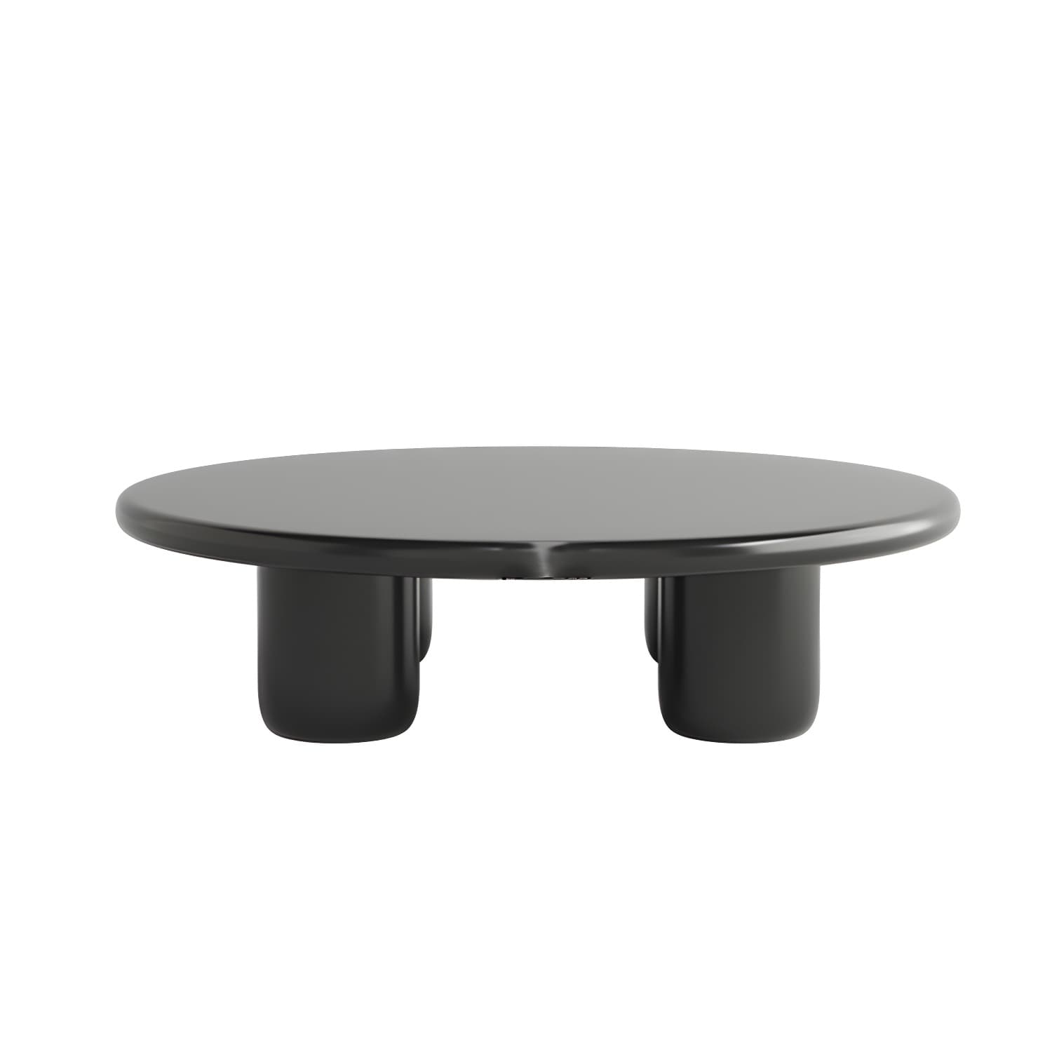 Scandinavian 4 Legs Coffee Table Round 1 Single Cocktail Table thumbnail 5