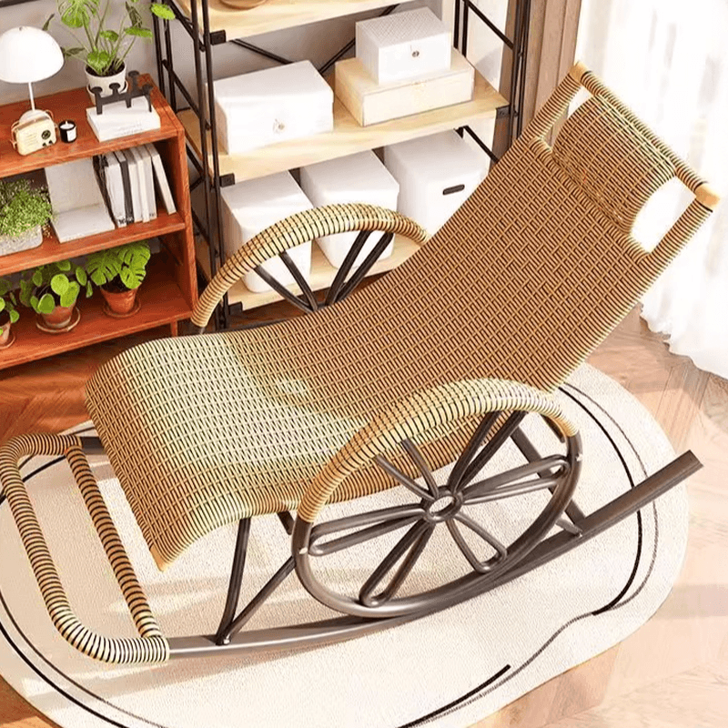Simple Synthetic Rocking Chair with Scratch-tolerant Track Arm thumbnail 18