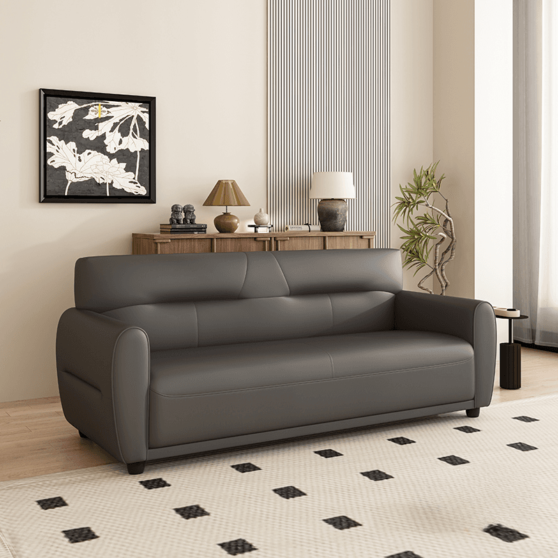 Dark Gray/Sage/Off-White Standard Sofa with Armrest for Drawing Room thumbnail 3