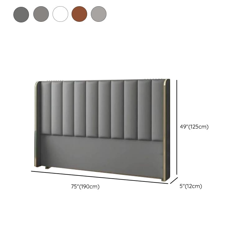 Modish Style Wingback Headboard in Timber with No Distressing, Rectangle Shape for King/Queen/Full Bed, Featuring Sponge Upholstery and Standard Height thumbnail 11