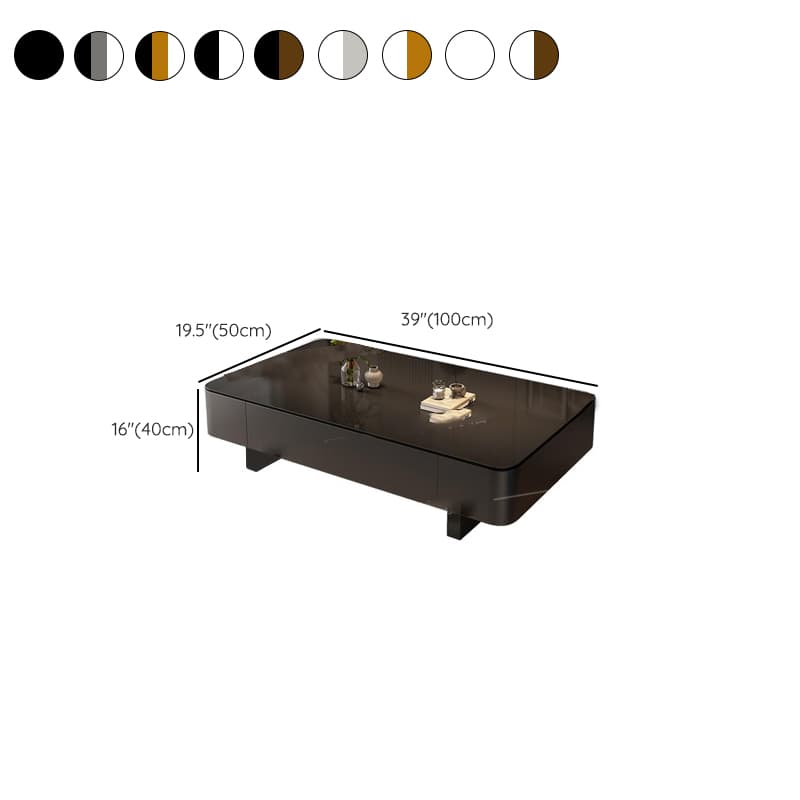 Rectangular Side Table with Twin Support Base, Rawhide Upholstery, and 2 Drawers thumbnail 19