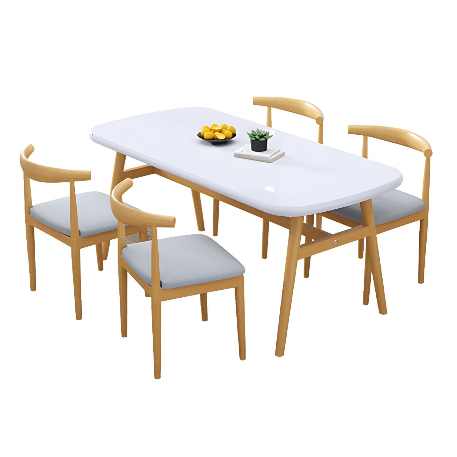 Modern Kitchen Wood Furniture of Standard Height Formal Dining Room Table Set thumbnail 3