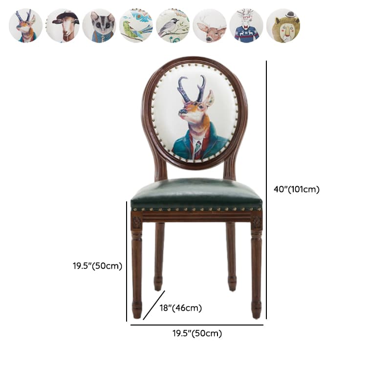 French Sturdy King Louis Back Upholstered Arm Chair/Side Chair with Nailhead Accent, Foot Pads and Weathered Wood Base thumbnail 27