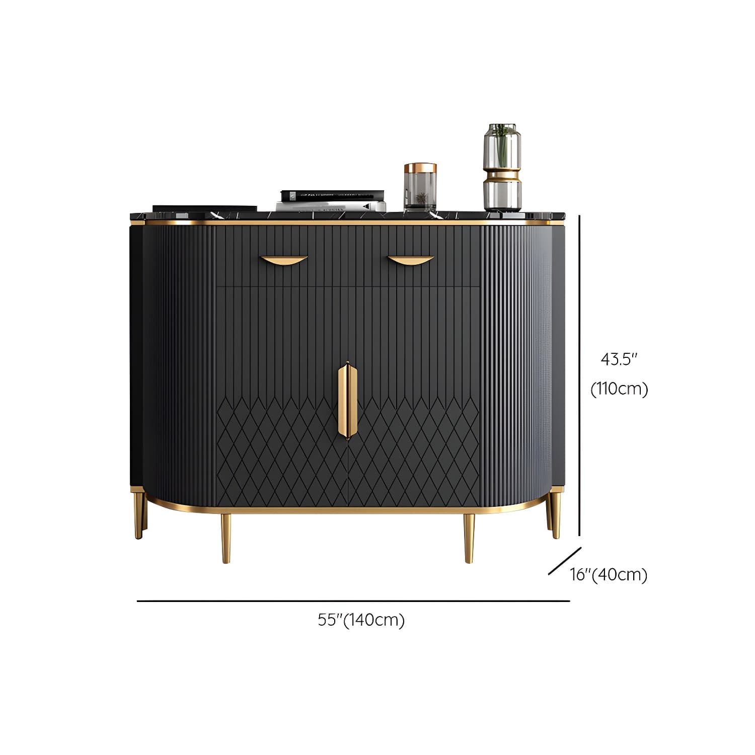 Marble Sideboard Modern & Contemporary Side Board with Cabinets - image 19