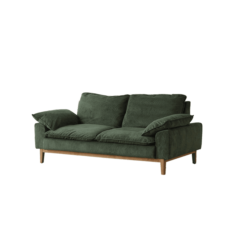 Contemporary Seats 2/1 Person Straight/L-Shaped Horizontal Left Sofa Couch /Chaise with Natural Wood Frame thumbnail 11