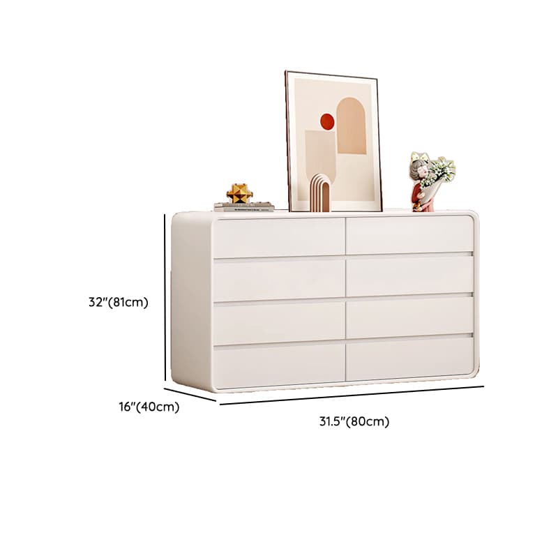 Ivory Contemporary Faux Leather Dresser with 3/4/5 Tiers thumbnail 24