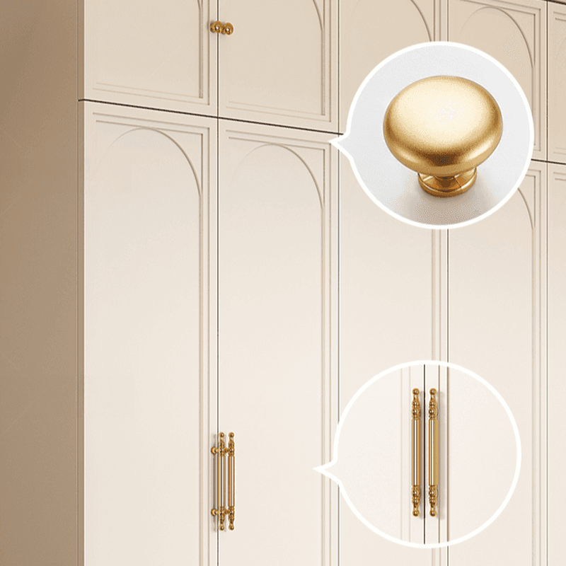 White Minimalist Laminate Wardrobe Closet with Compartments, Soft Close Door, Interior Shelves, and Clothing Rod thumbnail 4