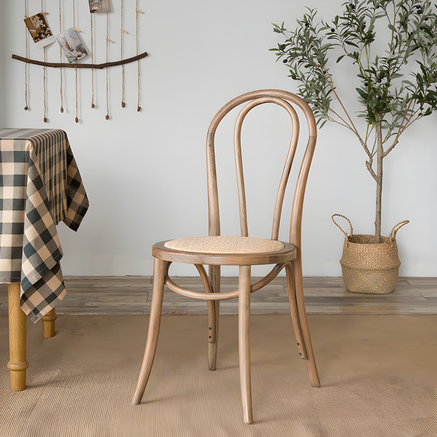 Modern Solid Beech Wood Chairs Kitchen Dining Windsor Back Side Chair Set thumbnail 12