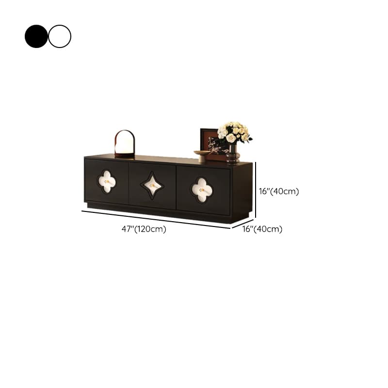 Midnight Black/White Modern Timber TV Stand with 5-Drawer/4-Drawer/8-Drawer thumbnail 8