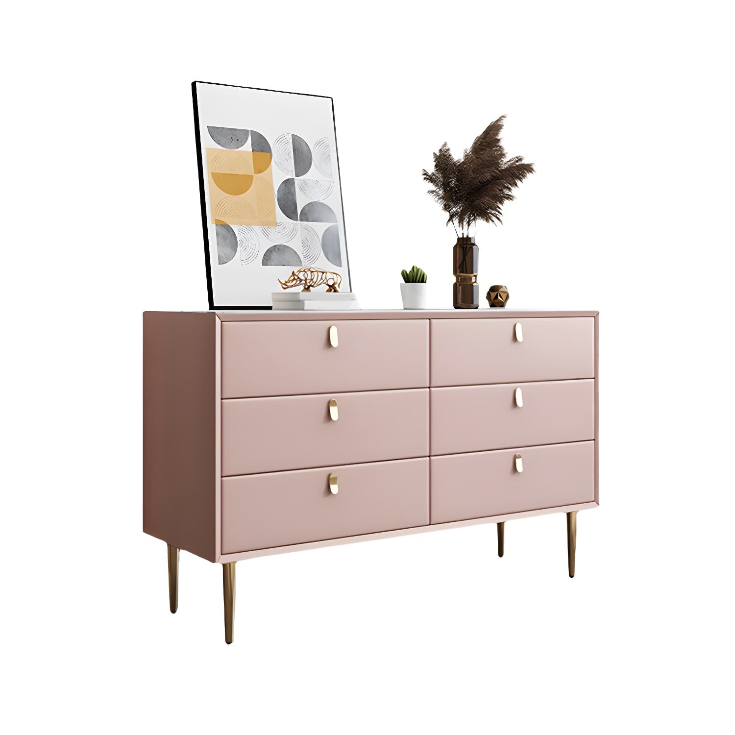 15.6-inch W Storage Chest Classic Glam Dresser with 5/6/7/9 Drawers thumbnail 12