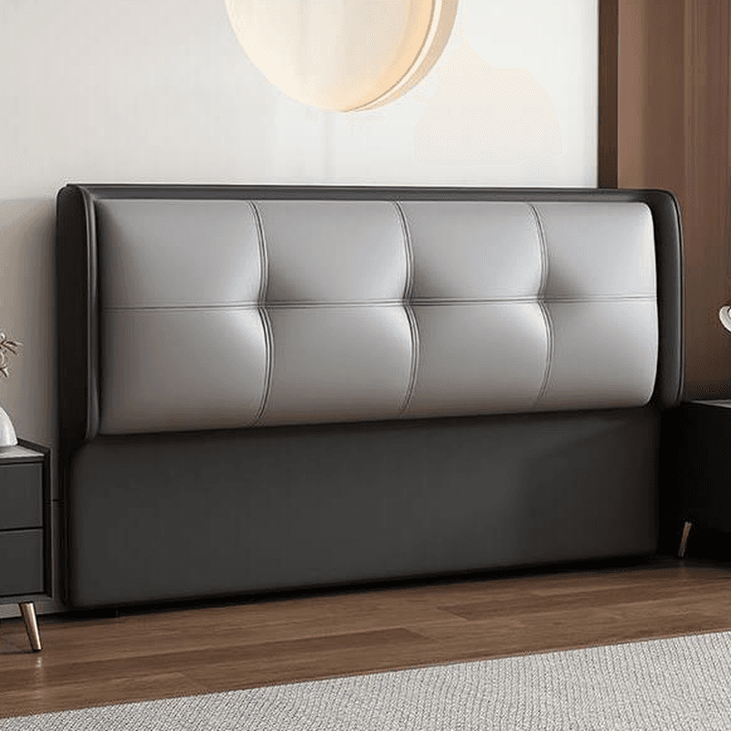 Simplistic No Distressing Queen(60"W x 80"L)/Full(54"W x 75"L)/Twin XL(38"W x 80"L) Standard（36-55“） Rectangular Button-tufted Panel Headboard with Sponge Filling thumbnail 1