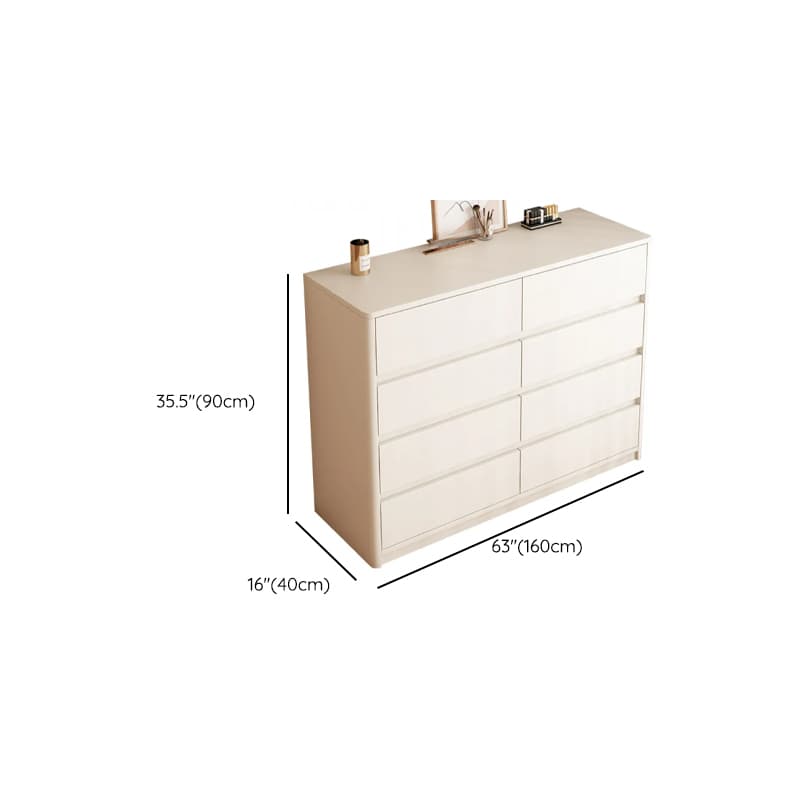White Trendy Timber Console Dresser/Semainier with 6/8/3 Drawers in Horizontal/Vertical Orientation thumbnail 18