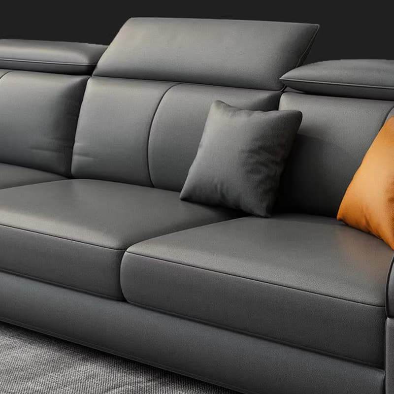 L-Shape Left Sofa Chaise for 5-seater with Sloped Arms in a Trendy Style thumbnail 12