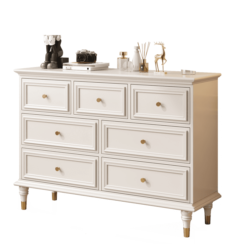Trendy Natural Wood Console Dresser with 9/7/6 Drawers in Horizontal/Vertical Orientation