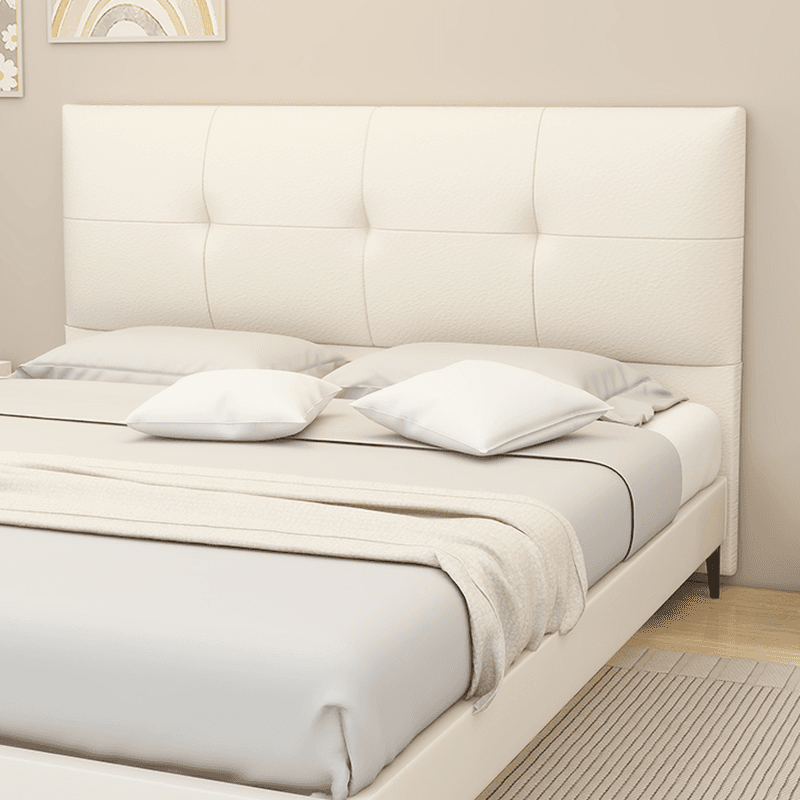 Simplistic Panel Headboard with No Distressing, Piled Tufted Design, Rectangular Shape for Queen/Full/Twin XL Bed, Featuring Sponge Upholstery and Standard Height thumbnail 10