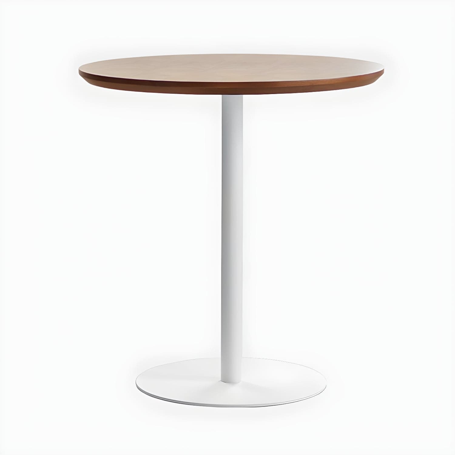 Round Tulip Base Casual Dining Table Four-Color Fixed Table with Solid Wood thumbnail 3