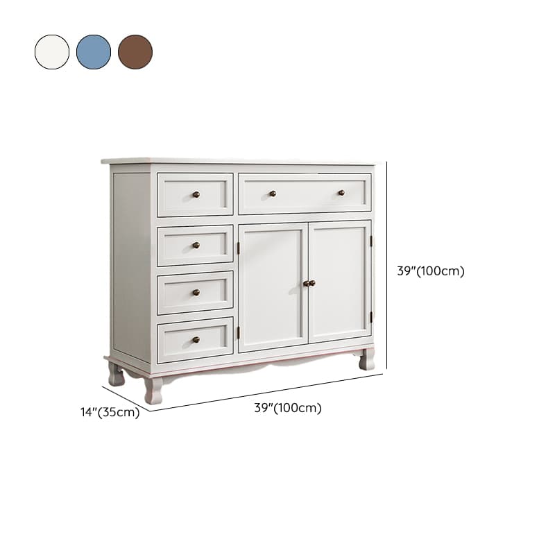 Wooden Bronze Solid Wood Dressers & Chests with Drawers Metal Handle, No Assembly - image 24