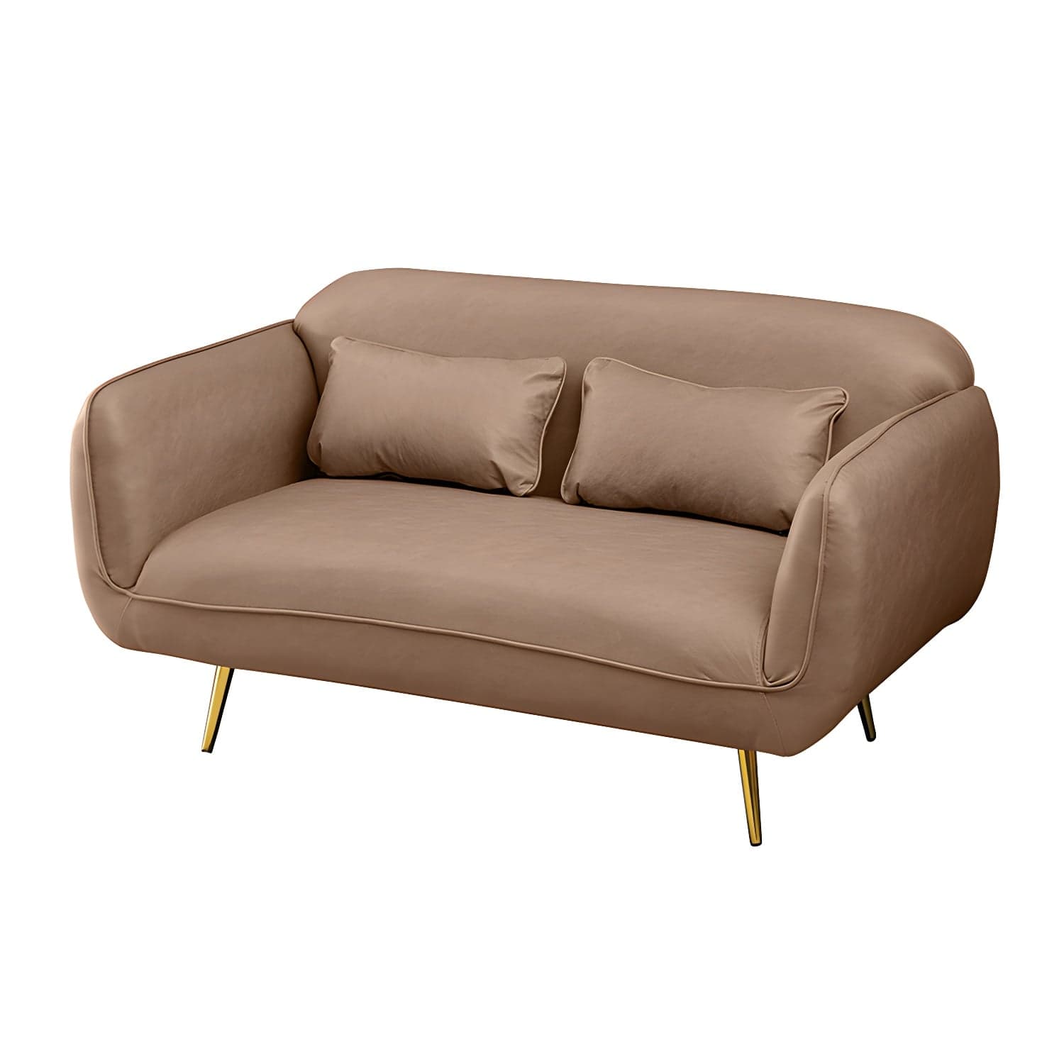 Glam Tight Back Loveseat with Flared Arm and Extra Pillows for Home and Apartment thumbnail 11