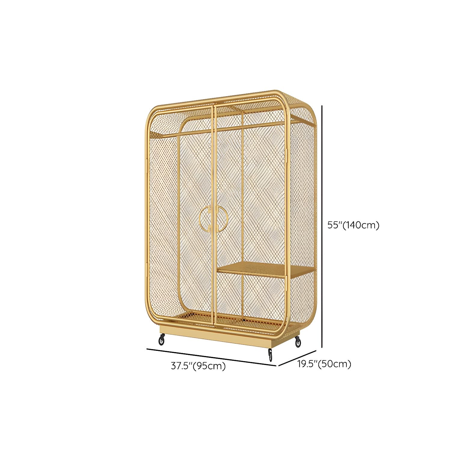 Contemporary Wardrobe Closet Metal Wardrobe Cabinet for Bedroom thumbnail 23