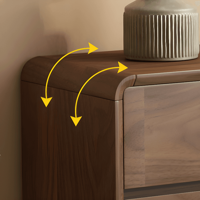 Cocoa Simplistic Natural Wood Double Dresser/Lingerie Chest with 6/9/5 Drawers in Horizontal/Vertical Orientation thumbnail 5