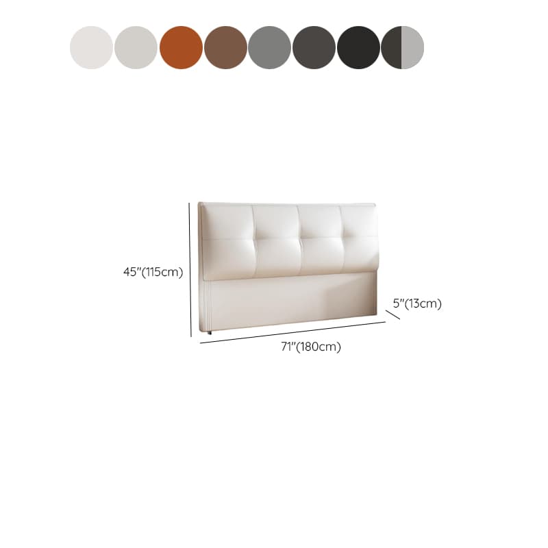 Simplistic Style Panel Headboard with No Distressing, Piled Tufted Rectangular Shape for King/Queen/Full Bed, Sponge Upholstery Fill, Standard Height thumbnail 15