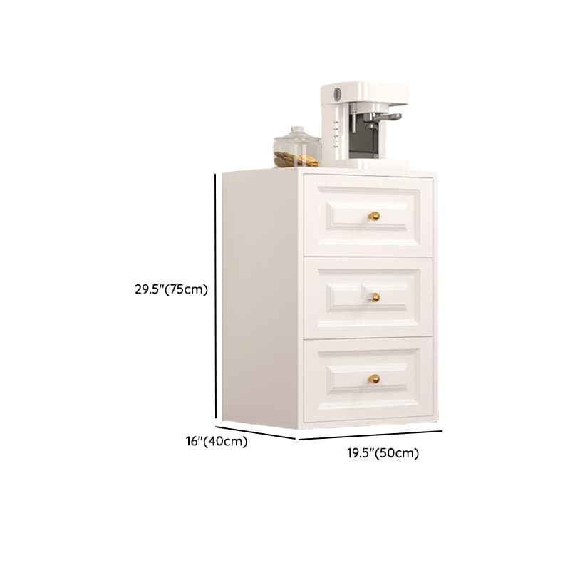 White Simple Iron Lingerie Chest/Bachelor Chest with 5/4/3 Drawers in Vertical/Horizontal Orientation thumbnail 13