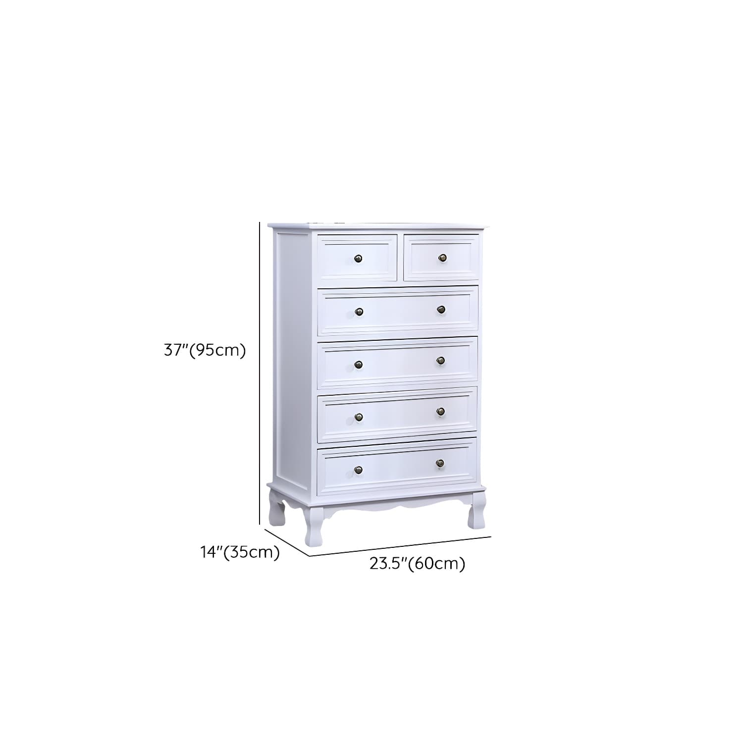 Wooden Bronze Solid Wood Dressers & Chests with Drawers Metal Handle, No Assembly - image 18