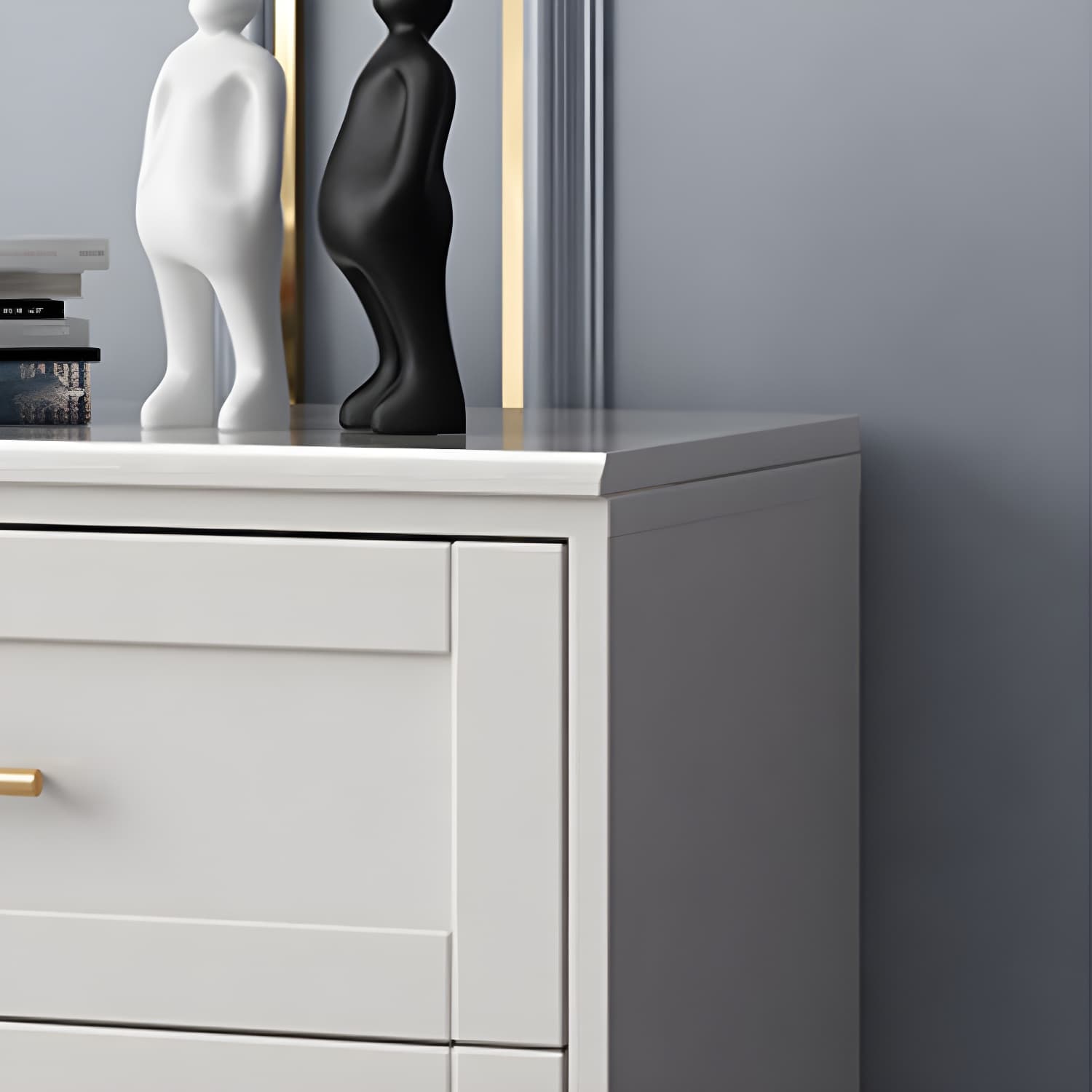 17.55-inch Width Solid Wood Storage Chest Classic Glam Storage Chest Dresser thumbnail 8
