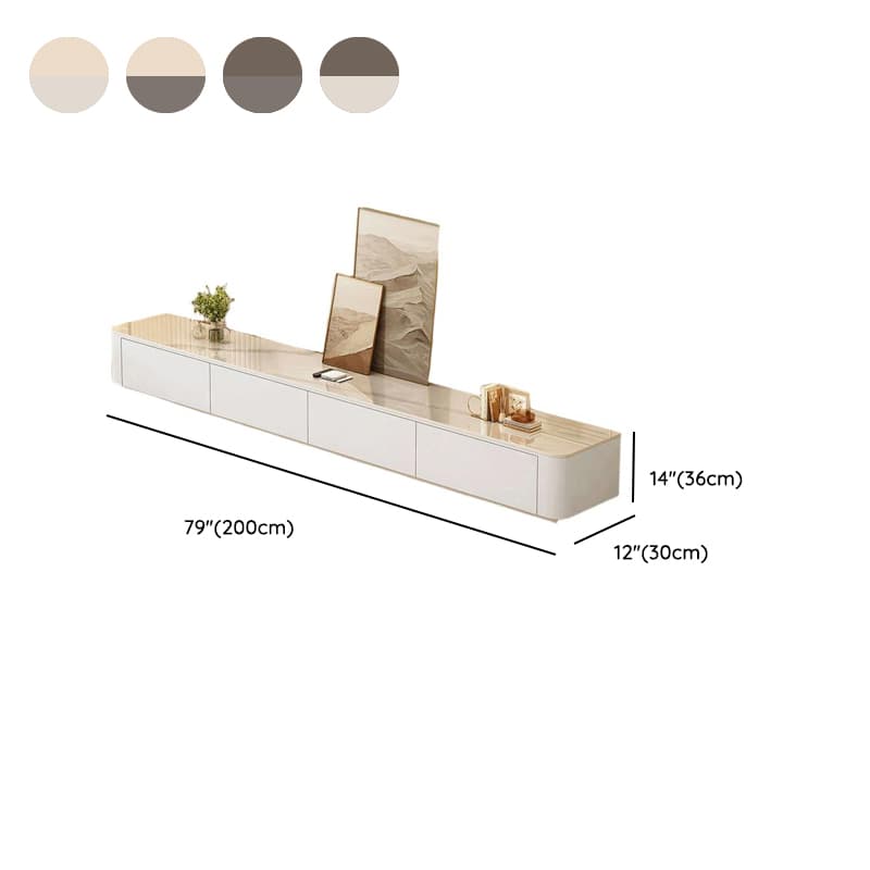 Modern Simple Style Glass TV Stand with 4-Drawer/3 Drawers thumbnail 13